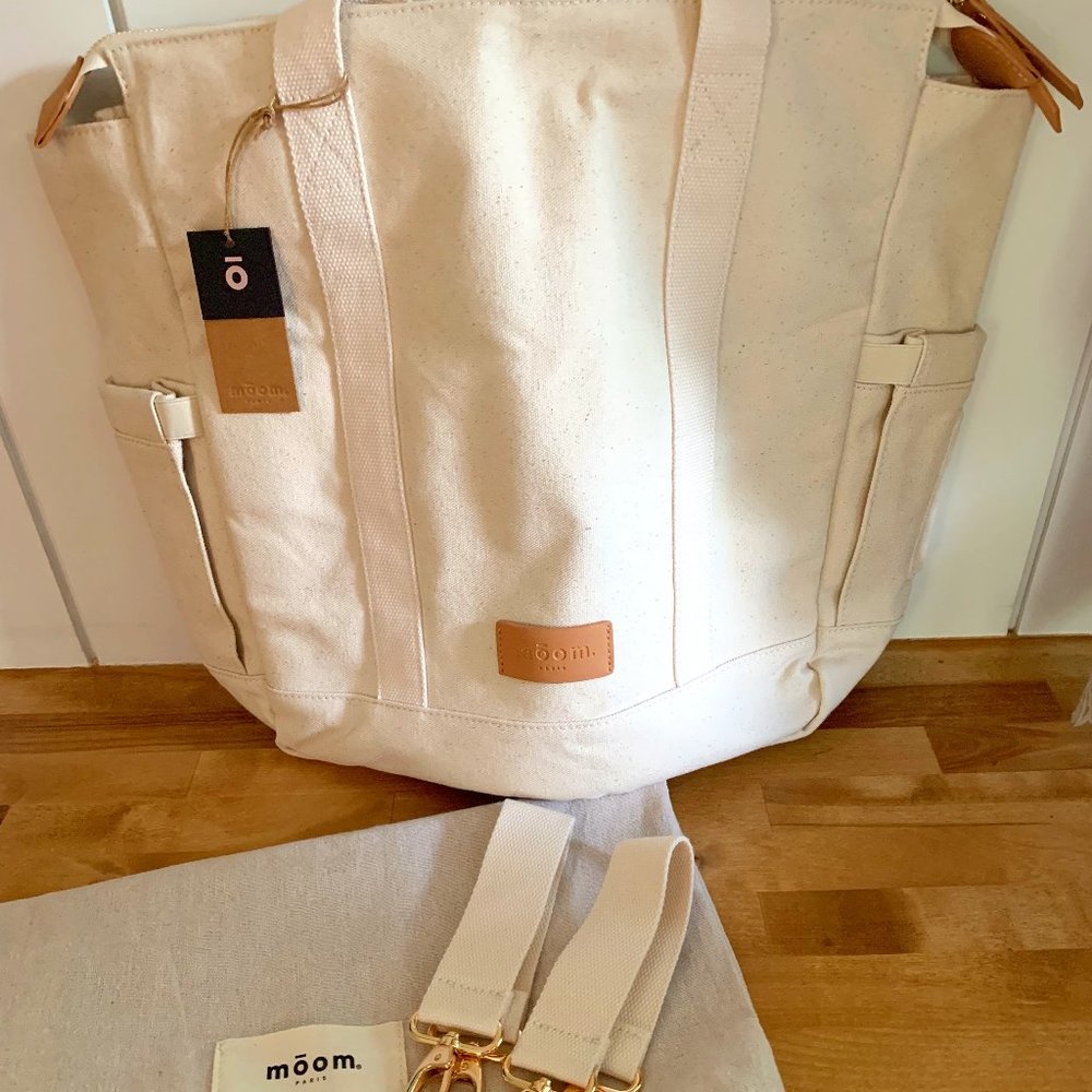 Moom Paris Cream Diaper Bag